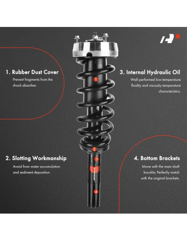 Amortiguador Frontal Completo A-Premium para BMW X6 2008-2014