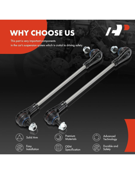 Enlaces de Barra Estabilizadora Delantera A-Premium Ford Ranger 2019-2023