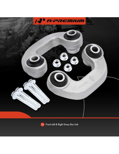 Enlaces de Barra Estabilizadora Delantera A-Premium para Audi y VW