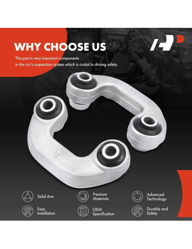 Enlaces de Barra Estabilizadora Delantera A-Premium para Audi y VW