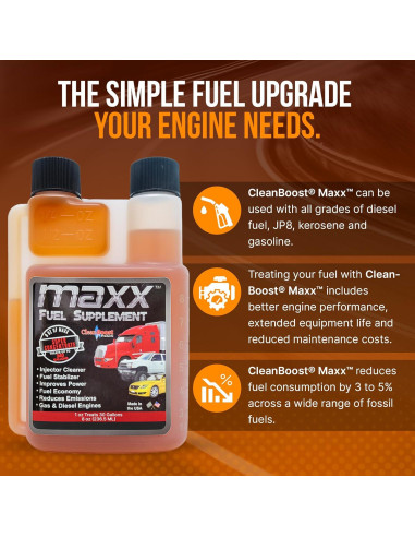 Tratamiento de Combustible CleanBoost Maxx 0.23kg - Mejora Gasolina y Diésel