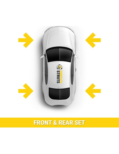 Conjunto de Estribos Completos Frontales y Amortiguadores Ford Focus 2006-2007