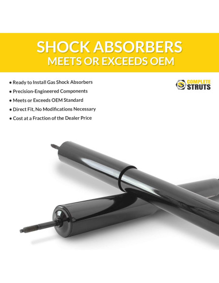 Conjunto de Estribos Completos Frontales y Amortiguadores Ford Focus 2006-2007