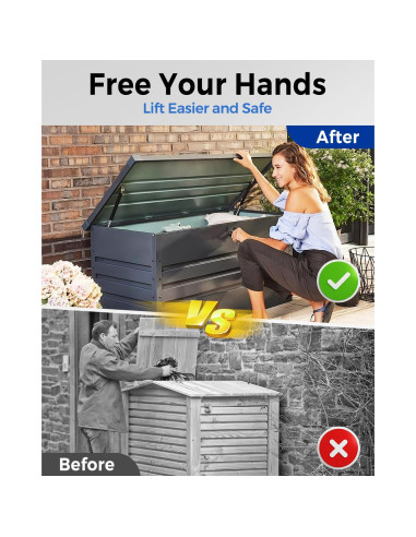 Resortes de Gas ARANA 15" (38.1 cm) 67 lbs (30.4 kg) para Cama