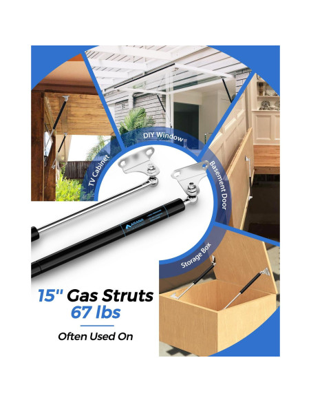 Resortes de Gas ARANA 15" (38.1 cm) 67 lbs (30.4 kg) para Cama