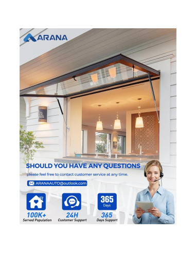 Resortes de Gas ARANA 15" (38.1 cm) 67 lbs (30.4 kg) para Cama