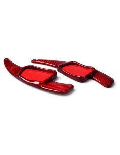 Cubierta de Palanca de Cambio Audi A3 A4 A5 S3 S4 Q2 Q5 Rojo Fibra de Carbono