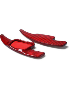 Cubierta de Palanca de Cambio Audi A3 A4 A5 S3 S4 Q2 Q5 Rojo Fibra de Carbono 2