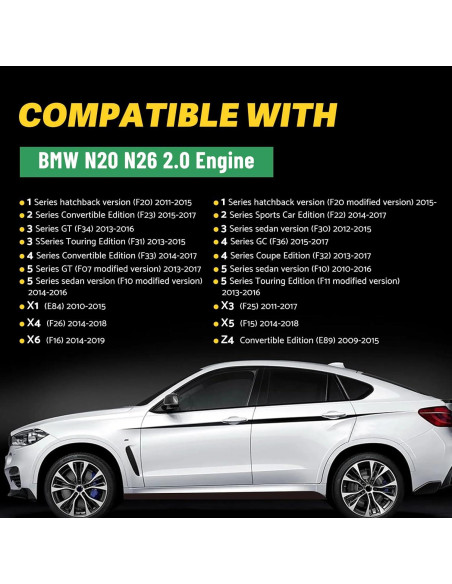 Kit de Refrigerante Turbo BMW N20 N26 4PCS con Sellos