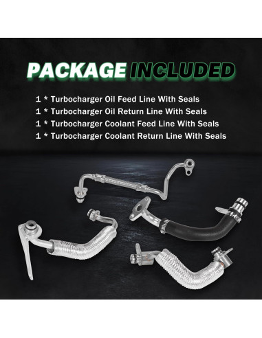 Kit de Refrigerante Turbo BMW N20 N26 4PCS con Sellos