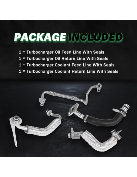 Kit de Refrigerante Turbo BMW N20 N26 4PCS con Sellos