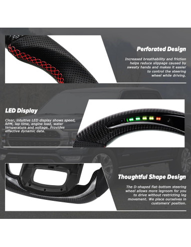 Volante de Carbono Loschen RSW1010 para F150 Raptor 2021-2024