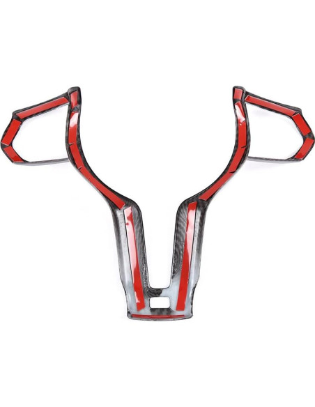 Cubierta de Botón Volante TINKI para BMW F20-F39 Fibra Carbono