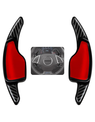 Cubierta de Trim Palanca de Cambio YDMYL Rojo para Chevrolet Camaro 2016-2023/Corvette C7 2014-2019