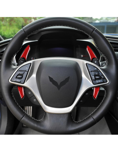 Cubierta de Trim Palanca de Cambio YDMYL Rojo para Chevrolet Camaro 2016-2023/Corvette C7 2014-2019