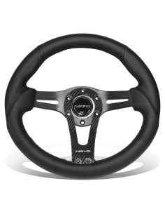 Volante Deportivo Reforzado NRG Innovations 320mm Cuero Negro