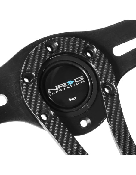 Volante Deportivo Reforzado NRG Innovations 320mm Cuero Negro