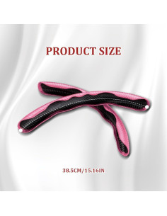 Funda de Volante de Coche QZTYTY Antideslizante Rosa 2