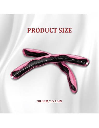 Funda de Volante de Coche QZTYTY Antideslizante Rosa