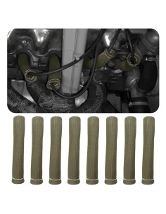 8 Piezas Manga Protectora de Cable de Bujía Wevdn Titanio