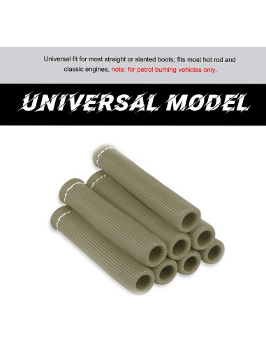 8 Piezas Manga Protectora de Cable de Bujía Wevdn Titanio