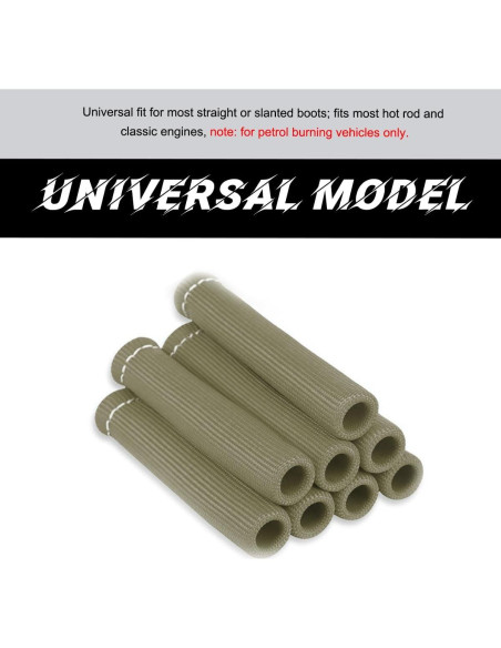 8 Piezas Manga Protectora de Cable de Bujía Wevdn Titanio