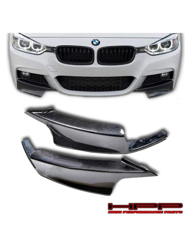 Divisor de Parachoques Frontal BMW F30 2012-2016 Fibra de Carbono