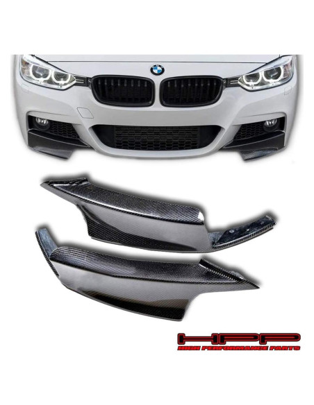 Divisor de Parachoques Frontal BMW F30 2012-2016 Fibra de Carbono