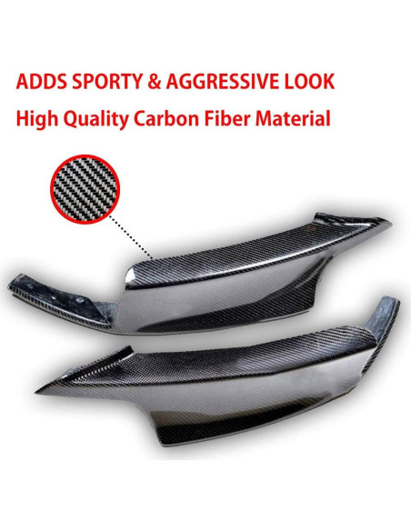 Divisor de Parachoques Frontal BMW F30 2012-2016 Fibra de Carbono