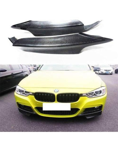 Divisor de Parachoques Frontal BMW F30 2012-2016 Fibra de Carbono