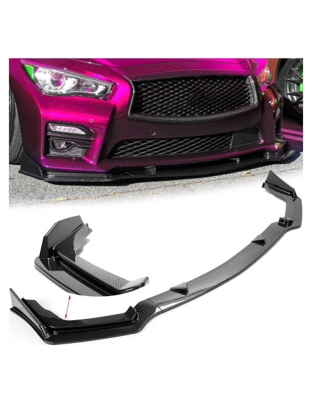 Spoiler Labio Frontal 3 Piezas Kojem para Infiniti Q50 2014-2017