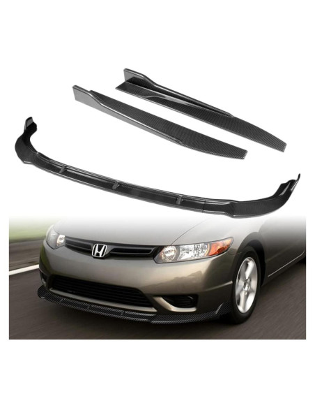 Lip de Parachoques Delantero W-POWER para Honda Civic 2006-2008