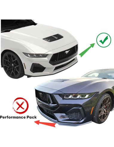 Spoiler de Labio Frontal JSD 3 Piezas para Mustang GT 2024-2025