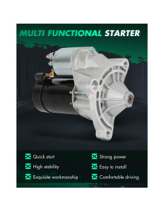 Motor de Arranque SCITOO 134801 12V 1.2kW 9 Dientes Peugeot 405 2