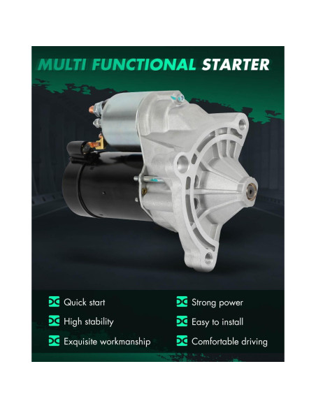 Motor de Arranque SCITOO 134801 12V 1.2kW 9 Dientes Peugeot 405