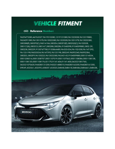 Motor de Arranque SCITOO 134801 12V 1.2kW 9 Dientes Peugeot 405