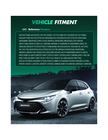 Motor de Arranque SCITOO 134801 12V 1.2kW 9 Dientes Peugeot 405