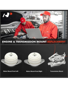 Juego de 3 Montajes de Motor A-Premium para Mercedes-Benz C300 C350 GLK350 2