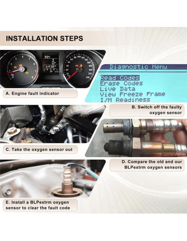 Sensor de Oxígeno Downstream BLPextrm para Honda y Acura