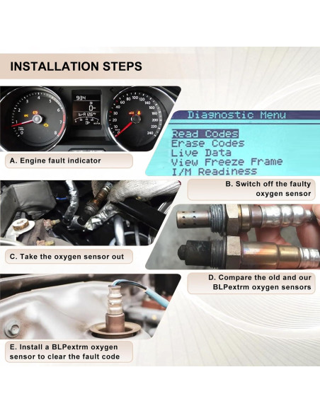 Sensor de Oxígeno Downstream BLPextrm para Honda y Acura