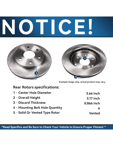 Kit de frenos 8 piezas Detroit Axle para Ford Ranger 2019-2022