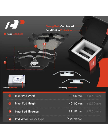 Discos de Freno Perforados y Ranurados A-Premium + Pastillas Cerámicas BMW E46 325xi 2001-2005