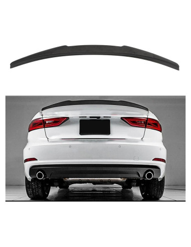 Alerón Trasero ALEGE para Audi S3/A3 2014-2020 ABS Negro Mate