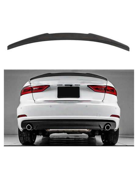 Alerón Trasero ALEGE para Audi S3/A3 2014-2020 ABS Negro Mate