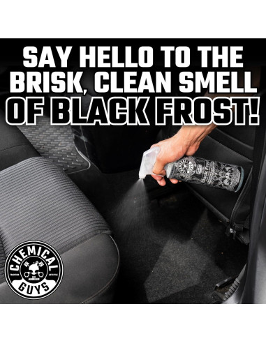 Aromatizante de Aire Chemical Guys Black Frost 473 ml - Eliminador de Olores