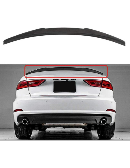 Alerón Trasero ABS OCPTY para Audi A3 2014-2018, S3, RS3