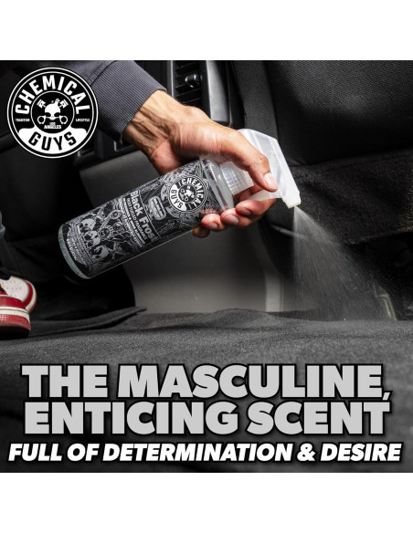 Aromatizante de Aire Chemical Guys Black Frost 473 ml - Eliminador de Olores