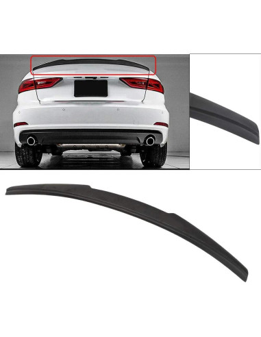 Alerón Trasero ABS OCPTY para Audi A3 2014-2018, S3, RS3