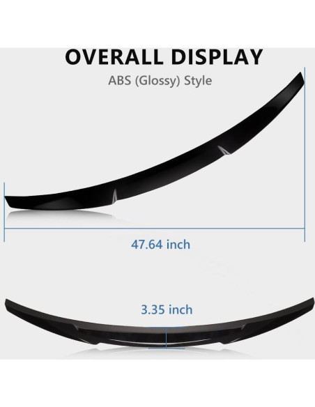 Alerón Spoiler Trasero ABS MOTRUM para Audi A4 S4 B8.5 2013-2016