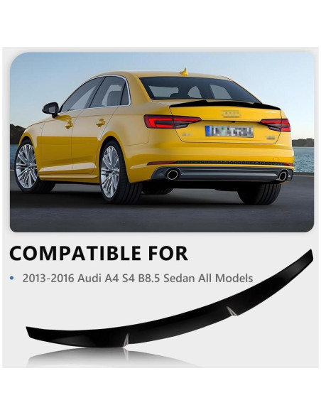 Alerón Spoiler Trasero ABS MOTRUM para Audi A4 S4 B8.5 2013-2016